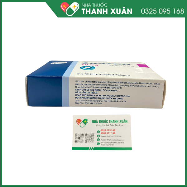 Thuốc Lipitor 10mg  Pfizer điều trị tăng Cholesterol